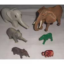 Elefante Lote 1 Com 6 Diferentes Maior Mede 13,5x8,5cm