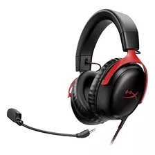 Audifono Hyperx Gamer Cloud Iii Red - Usb-c, Usb-a Y 3,5 Mm Color Black/red