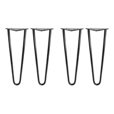 4 Un Pés Para Móveis 10cm Pés De Aço Duplo Hairpin Legs