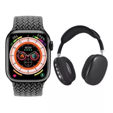 Combo Smart Watch Hk9 Pro 2 Gen Y Audífonos P9 Pro Max Gris