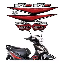 Kit Adesivos Traxx Sky 50 Preta Completo