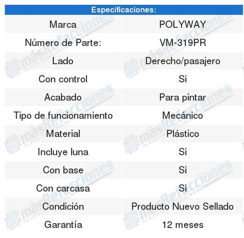 Par De Espejos Manuales C/base Focus 00 A 06 Foto 2