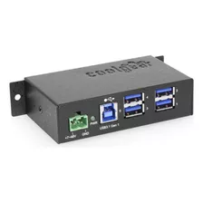 Coolgear Hub Alimentado Con Usb 3.2 Gen 1 De 4 Puertos Con .