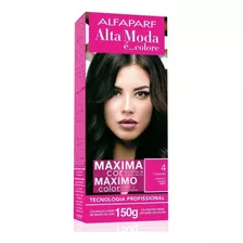 Kit Tintura Alfaparf Alta Moda É Colore Pigmentos Micronizados Concentrados Tono 4 Castaño Medio