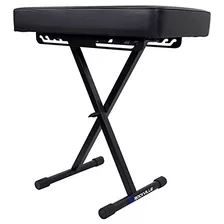 Rockville Rkb61 Extra Thick Padded Foldable Keyboard Bench