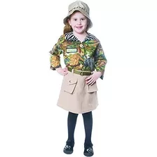 Vestido De América Safari Chica De Disfraces De Niños