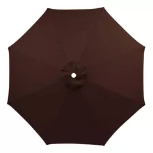 Sombrilla De Patio Con Cubierta Superior Para Mesa, 2,7 M, 8