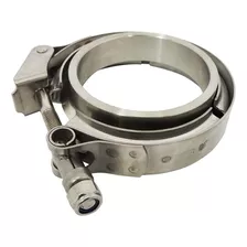 Kit Da Flange + Abraçadeira V-band Em Aço Inox Cor Cinza