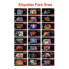 Pack De 3 Etiquetas Para Juegos: Nes Snes N64 Genesis R & H