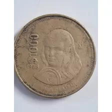 Moneda Mexica Del Año 1988 De Mil Pesos