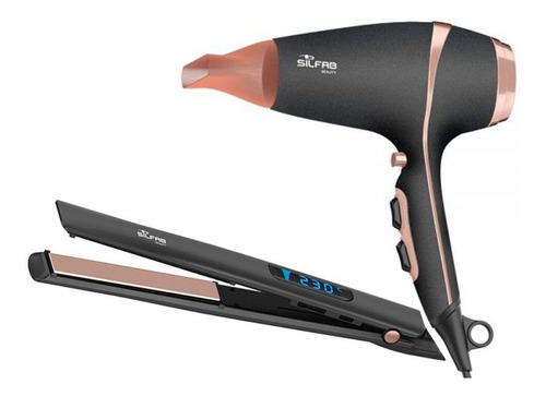 Combo Planchita De Pelo By-615 + Secador Pelo By-520 1800w