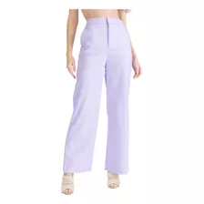 Calça Myft Wide Leg Lilás Feminino