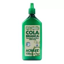 Cola Liquida Branca 100gr Eco Green Acrilex - Kit 3 Un