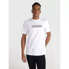 Playera Blanca De Hombre Con Logo Calvin Klein Grabado