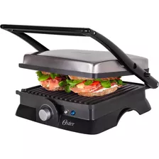 Grill Elétrico Multiuso Ogrl210 2 Em 1 Cor Inox E Preto 1200w Oster 127v