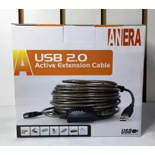 Cable Extension Usb 2.0 Activa Amplificada 20mts Sin Pérdida