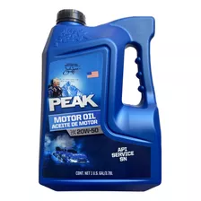 Aceite Para Motor Peak 20w-50 1 Galon