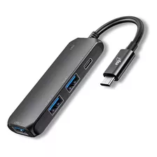 Hub Usb 4 Em 1 1x Usb-c Hub41 C ELG Cor Preto