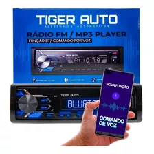 Radio Automotivo Fm Mp3 Bluetooth Usb Comando De Voz Tiguer