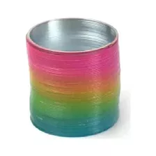 Mola Maluca Slinky De Aço Metalica Metal Colorido 