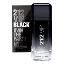 Perfume Masculino 212 Vip Black Carolina Herrera Edp 200 Ml