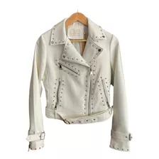 Campera Eco Cuero Con Tachas Moda De Mujer