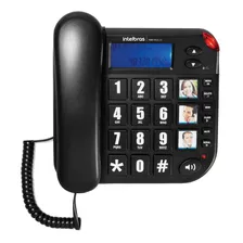 Teléfono Intelbras Tok Fácil Id Fijo - Color Negro