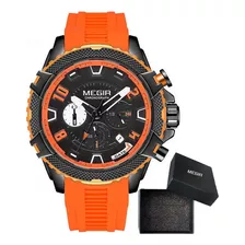 Reloj De Pulsera Megir Luminous Chronograph De Silicona