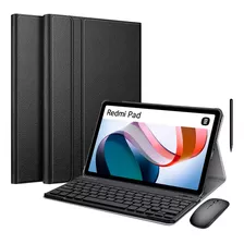 Case Magnética + Teclado Abnt2 + Mouse Para Redmi Pad 10,6