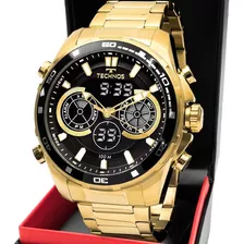 Relógio Technos Masculino Original Digiana Dourado Esportivo