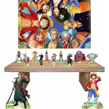 One Piece - Kit Display 8 De Mesa 2 De Chao + Painel Festa