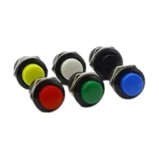 100x Chave Push Button R13-507 Tipo Start - Escolha As Cores