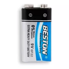 Pila Bateria Cuadrada Beston 9v Carbon Bst-9v-6f22