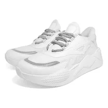 Zapatillas Blancas Detroit Luxor Reflex Urbanas Hombre Muje