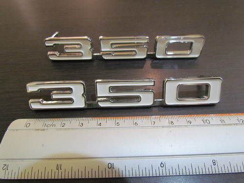 2pz Emblema 350 Chevrolet Camaro C10 Camioneta Nova Chevelle Foto 6