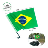 Kit Bandeira Do Brasil Para Vidro Do Carro Em Tecido Atacado