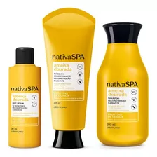 Combo Nativa Spa Ameixa Dourada Cabelo (3 Itens)