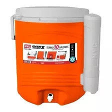 Termo 10 Galones Con Dispensador De Agua Nyc Naranja