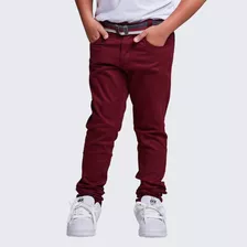 Calça Jeans Masculina Infantil Meninos Com Regulador