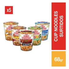 Cup Noodles Nissin Sabores Surtidos - 5 Unidades 85 Gr