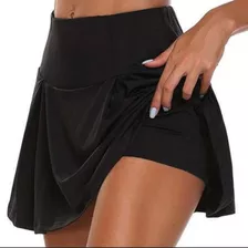 Shorts Saia Academia Feminino Fitness Liso Treino Caminhada