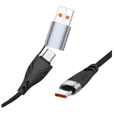 Cable Usb Type-c A Usb Type-c + Usb Pd 2 En 1 Amitosai 2mts