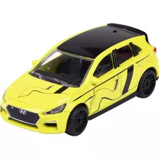 Miniatura - 1:64 - Hyundai I30 N Amarelo - Racing Cars - Maj