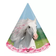 Heart My Horse Party Cone Hats (8 Ct)