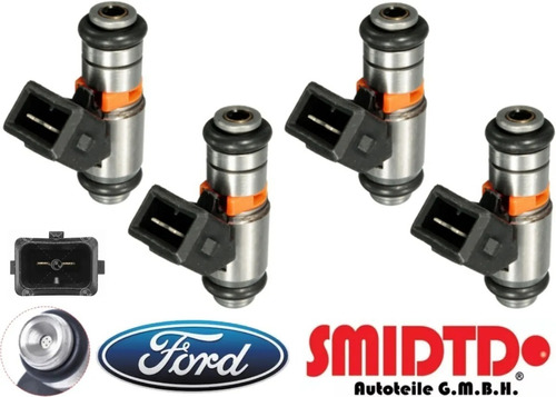 4 Inyectores Tipo Wheber Ford Fiesta 1.6l 04-07 Smidtd Foto 2