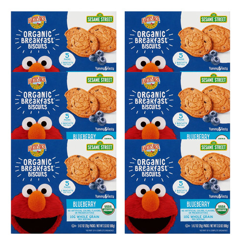 Snacks Earth's Best Organic Breakfast Biscoits Blueberry 2+