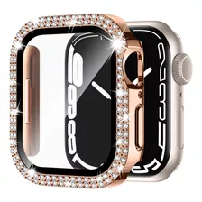 Funda Protector Oro Rosa Para Apple Watch 8 7 6 5 4 3 2 1 Se