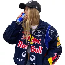 Sudadera Chaqueta Azul Marino Letter Red Bull Hombre/mujer