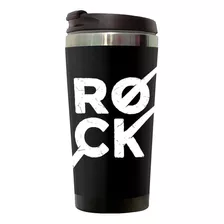 Copo Térmico 500ml Inox Rock Baqueta Cor Preto Rock Baquetas