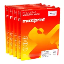 Etiquetas A4351 21,2mm X 38,1mm Pack Com 5 Caixas Maxprint